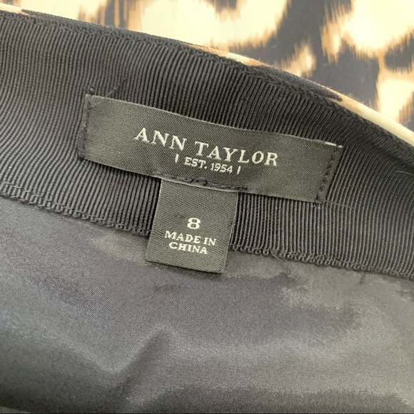 Ann Taylor Skirt Size 8 Pencil Animal Print Pocket - Picture 8 of 8